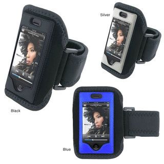 Deluxe Black Secure Padded Workout Armband Case for Apple iPhones