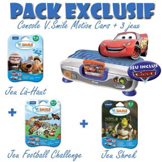 Pack Exclusif Motion V.Smile Cars + 3 Jeux   Achat / Vente CONSOLE