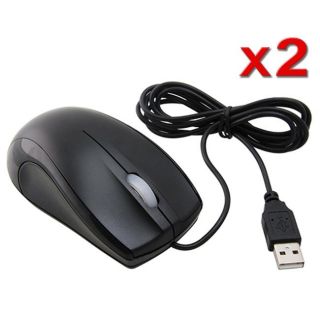 USB 2.0 Ergonomic Optical Scroll Wheel Mouse (Pack of 2) Today $10.06