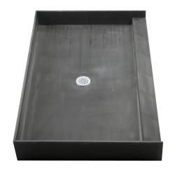 Tile Ready Shower Pan (42 x 66 Center PVC Drain)