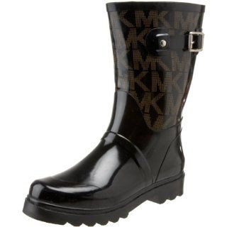  Michael Kors Womens Fulton Tall Black Rubber Rain Boot: Shoes
