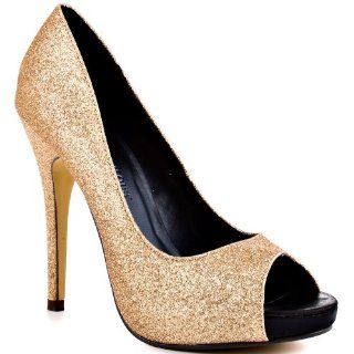 JustFab Henriette   Gold JustFab Shoes