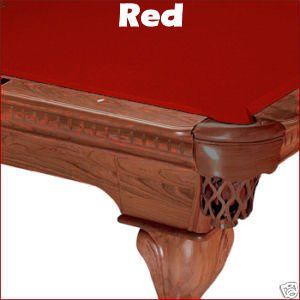 8 Red Mali 865 Teflon Pool Table Cloth Billiard Felt