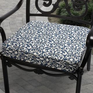 Isabella Verti Blue Outdoor Cushion with Richloom Fabric