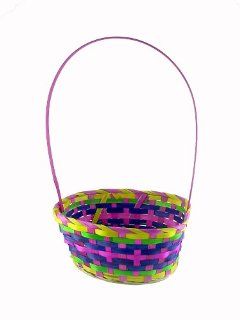 Multicolored Bamboo Easter Basket Toys & Games
