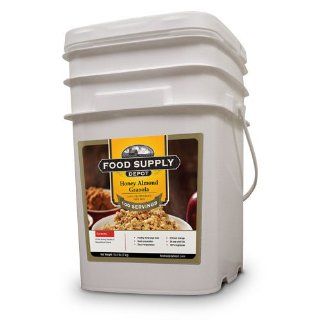 Emergency Food Supply   Honey Almond Granola Bucket 