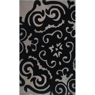 tufted floral black grey wool rug 5 x 8 today $ 165 99 sale $ 149 39