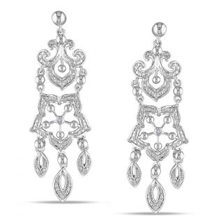 Miadora Sterling Silver Diamond Accent Dangle Earrings MSRP: $159.84