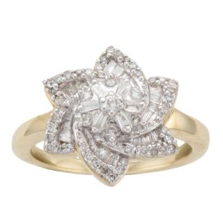 14k Yellow Gold 3/8ct TDW Diamond Fashion Ring (I J, I2 I3