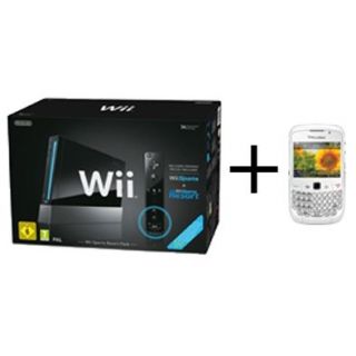 PACK Wii NOIRE SPORTS RESORT + BLACKBERRY CURVE 85   Achat / Vente