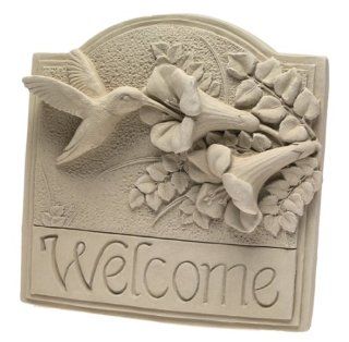 Carruth 137 Hummingbird Welcome Plaque Patio, Lawn