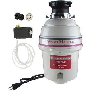 WasteMaster 3/4 HP Garbage Disposal with Stainless Steel Air Switch