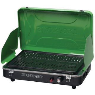 Stansport Green Propane Grill Stove with Piezo Ignition Compare: $90