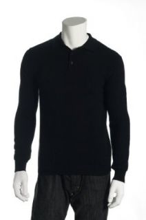 Baruffa Cashmere Black Polo Sweater Size Small Clothing