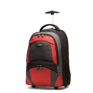 Samsonite Wheeled Backpack, Black/Orange, One Size Sports