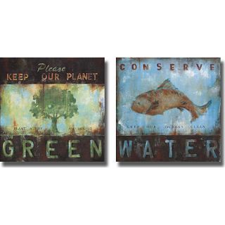 planet conserve water 2 piece canvas art today $ 162 49 sale $ 146 24