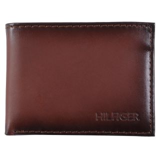 Tommy Hilfiger Mens Leather Tan Passcase Bi fold Wallet