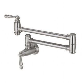 Jado 800/902/144 Traditional Pot Filler, Brushed Nickel  