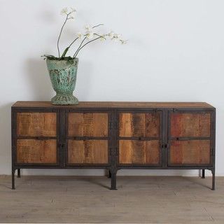 Hyderabad Reclaimed Wood and Metal Buffet (India)
