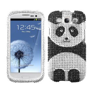 Premium Samsung Galaxy S III/ S3 Cute Panda Rhinestone Case