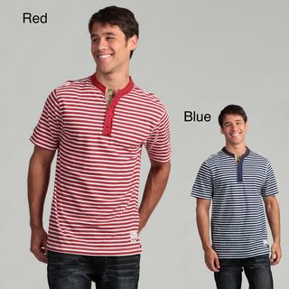 Request Mens Striped Henley Tee