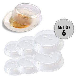 Steam Vented Microwave Plate Covers (Set of 6 in 3 Assorted Sizes!)