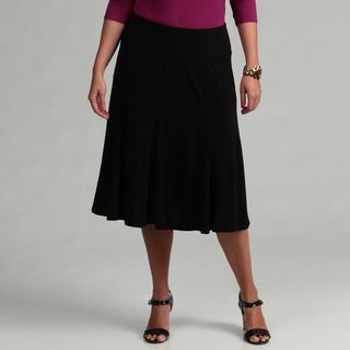 Grace Elements Womens Plus Size Gored Skirt