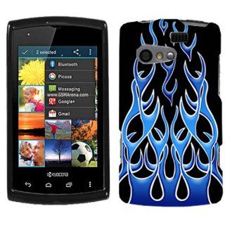 Kyocera Rise Blue Flames Hard Case Phone Cover: Cell