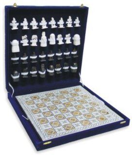 Egyptian Mother of Pearl Chess Set
