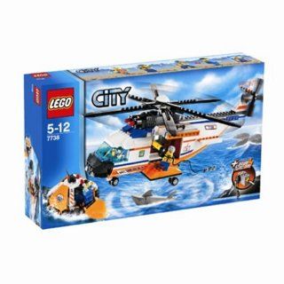 Lego City Coast Guard Helicopter & Life Raft 7738 Toys