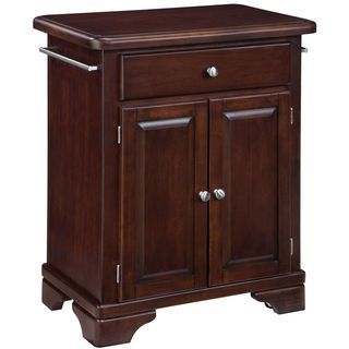 Home Styles Premium Cherry Cuisine Cart with Wood Top