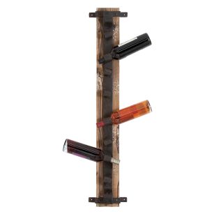 Reclaimed Wood and Aged Metal Wall mount 8 bottle Wine Rack Today $69