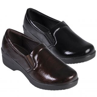 Journee Collection Womens Faux Leather Patent Clogs Today $27.99