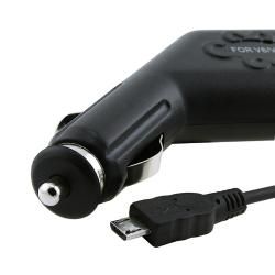 Black Leather Case/ Car Charger for Samsung Flight II A927