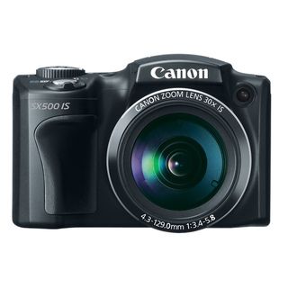 Canon PowerShot SX500 IS 16MP Black Digital Camera