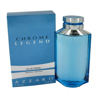 Chrome Legend By Azzaro Mens 4.2 ounce Eau de Toilette Spray