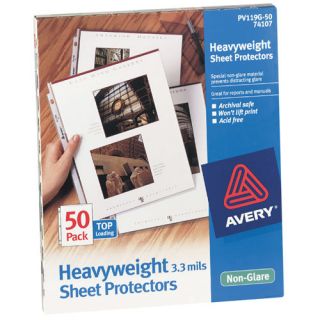 Sheet Protectors, Heavyweight, Non Glare, 100 Ct, Clear (bulk pack of