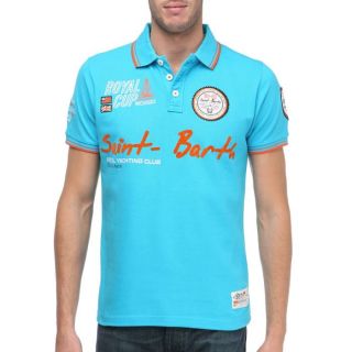 GEOGRAPHICAL NORWAY Polo Homme Turquoise Turquoise   Achat / Vente