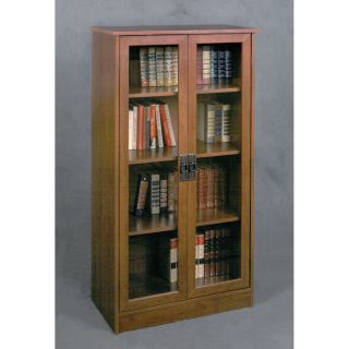 cherry glass door bookcase compare $ 203 50 today $ 180 99 save 11 % 2