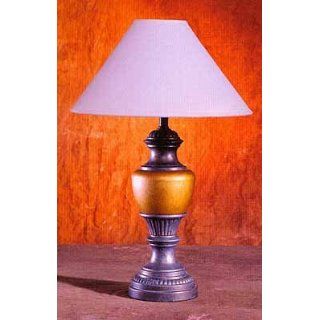 Light Brown Over Mustard Table Lamp