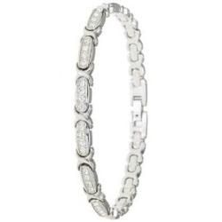 Bulova Womens Crystal Stainless Steel Watch and Bracelet Set