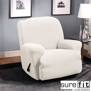 Sure Fit Stretch Stone Recliner Slipcover