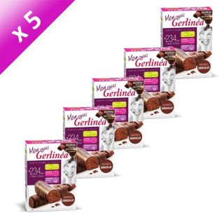 GERLINEA Barres Repas Chocolat X 5   Achat / Vente GOÛTER MINCEUR