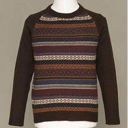Alpaca Wool Mens Horizon Crewneck Sweater (Peru) Today: $20.99   $