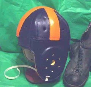 1930 40s Clemson Style leather Football Helmet: Sports
