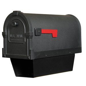 Savannah Post Mount Mailbox with Newspaper Holder  