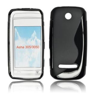 Coque Nokia asha 305/306 bimatière noire   Achat / Vente HOUSSE COQUE