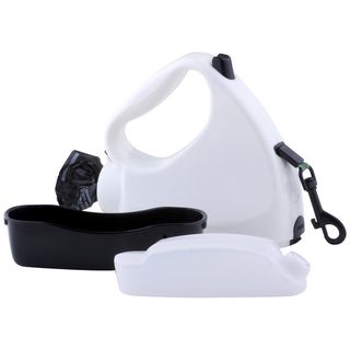 Water Walker 4 in 1 White Retractable Dog Leash