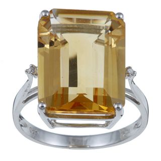 Viducci 10k White Gold Citrine and Diamond Ring Today $221.99 4.5 (2