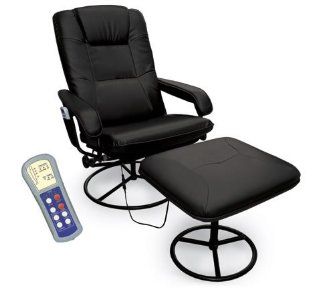 Black Leisure Chair with Ottoman